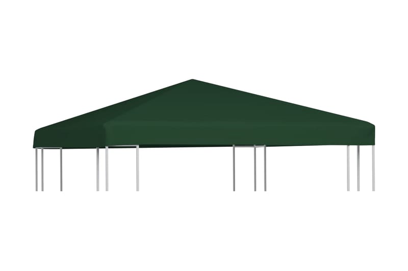 Pavillontopdække 310 G/M² 3 X 3 M Grøn - Grøn - Havemøbler - Solafskærmning - Havepavilloner - Pavillontag