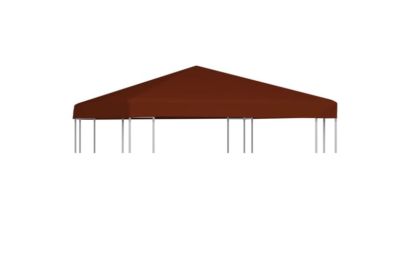 Pavillontopdække 310 G/m² 3x3 M Terracotta - Havemøbler - Solafskærmning - Havepavilloner - Pavillontag