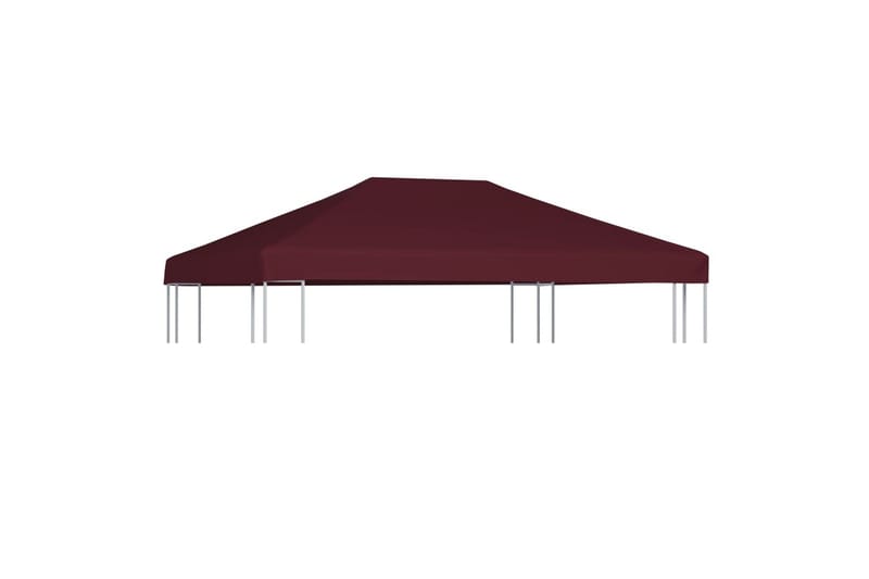 Pavillontopdække 310 G/m² 3x4 M Bordeauxfarvet - Havemøbler - Solafskærmning - Havepavilloner - Pavillontag