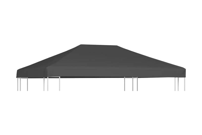 Pavillontopdække 310 G/M² 4 X 3 M Grå - Grå - Havemøbler - Solafskærmning - Havepavilloner - Pavillontag