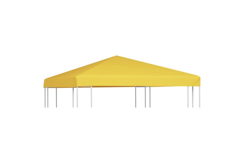 Pavillontopdække 3x3 m 270 g/m² gul - Gul - Havemøbler - Solafskærmning - Havepavilloner - Pavillontag