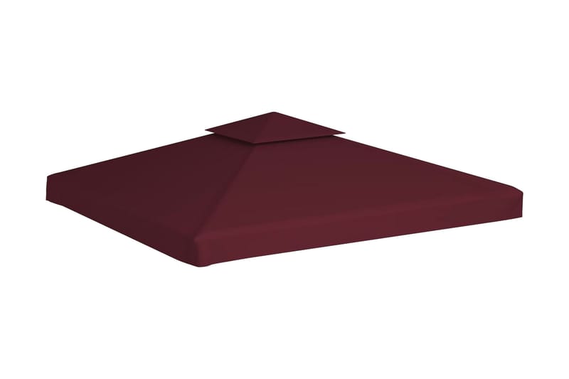 Pavillontopdække I 2 Lag 310 G/M² 3 X 3 M Bordeaux - Rød - Havemøbler - Solafskærmning - Havepavilloner - Pavillontag