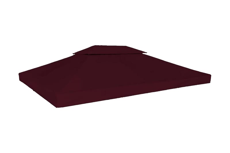 Pavillontopdække I 2 Lag 310 G/M² 4 X 3 M Bordeaux - Rød - Havemøbler - Solafskærmning - Havepavilloner - Pavillontag