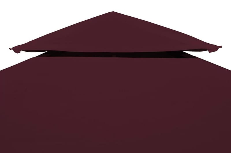 Pavillontopdække I 2 Lag 310 G/M² 4 X 3 M Bordeaux - Rød - Havemøbler - Solafskærmning - Havepavilloner - Pavillontag