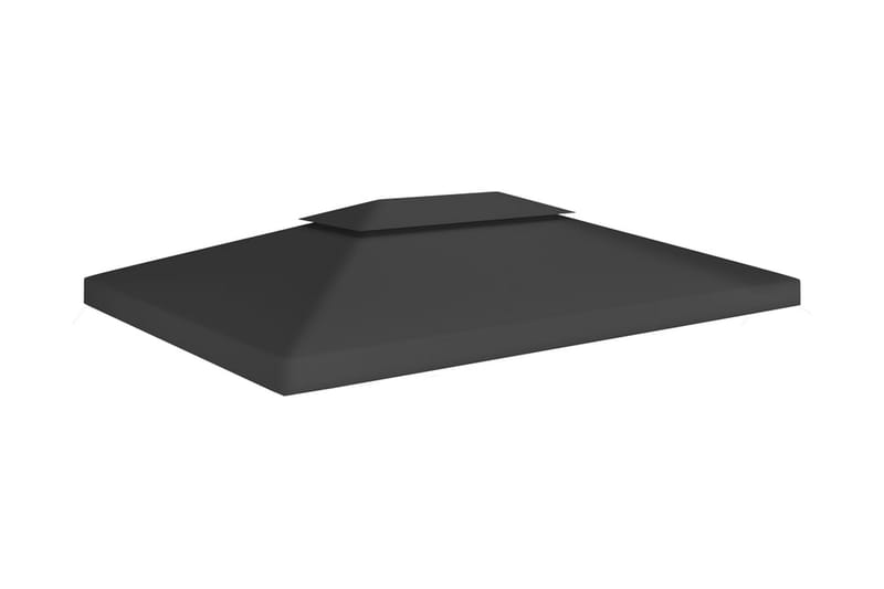 Pavillontopdække i 2 lag 310 g/m² 4x3 m sort - Sort - Havemøbler - Solafskærmning - Havepavilloner - Pavillontag