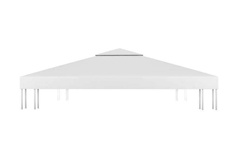 Pavillontopdække i 2 lag 4x3 m 310 g/m² hvid - Hvid - Pavillontag