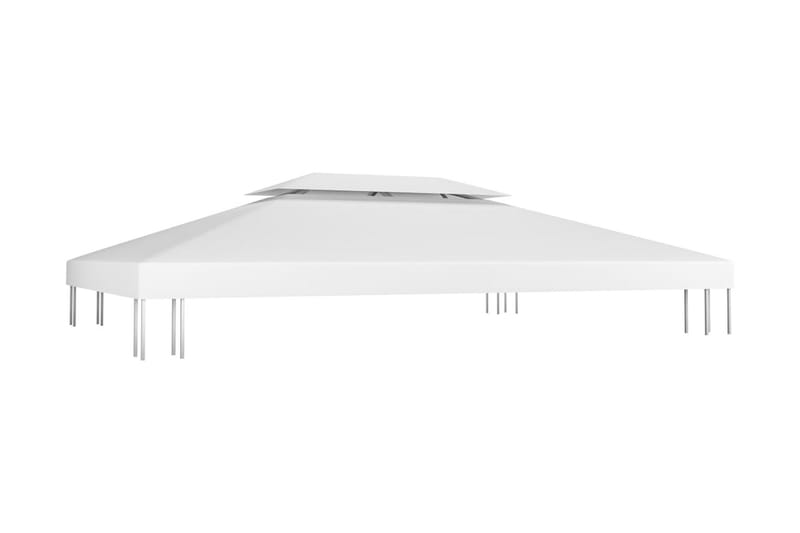 Pavillontopdække i 2 lag 4x3 m 310 g/m² hvid - Hvid - Pavillontag