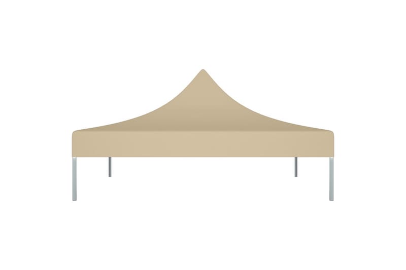 Tag til festtelt 2x2 m 270 g/m² beige - Beige - Havemøbler - Solafskærmning - Havepavilloner - Pavillontag