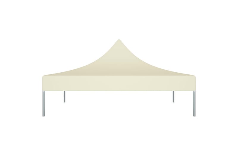 Tag til festtelt 2x2 m 270 g/m² cremefarvet - Creme - Havemøbler - Solafskærmning - Havepavilloner - Pavillontag