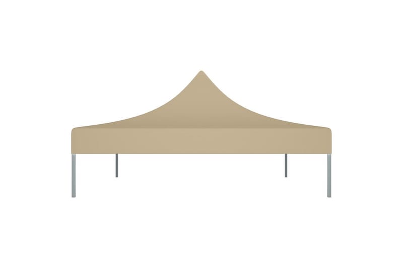 Tag til festtelt 4,5x3 m 270 g/m² beige - Beige - Havemøbler - Solafskærmning - Havepavilloner - Pavillontag