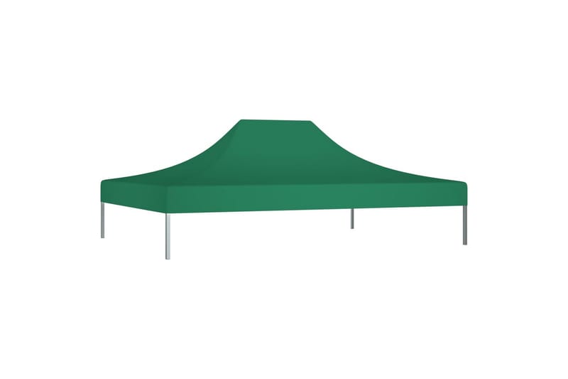 Tag til festtelt 4,5x3 m 270 g/m² grøn - Grøn - Havemøbler - Solafskærmning - Havepavilloner - Pavillontag