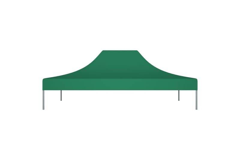Tag til festtelt 4,5x3 m 270 g/m² grøn - Grøn - Havemøbler - Solafskærmning - Havepavilloner - Pavillontag