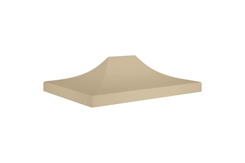 Tag til festtelt 4x3 m 270 g/m² beige - Beige - Havemøbler - Solafskærmning - Havepavilloner - Pavillontag