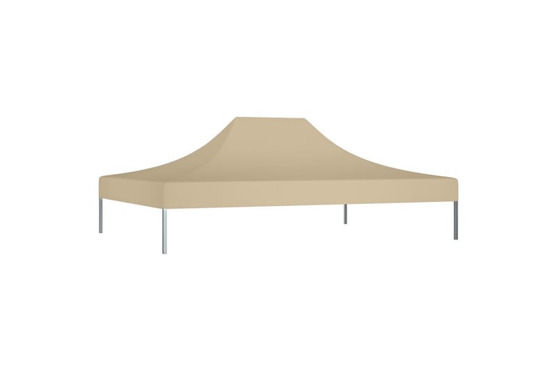 Tag til festtelt 4x3 m 270 g/m² beige - Beige - Havemøbler - Solafskærmning - Havepavilloner - Pavillontag