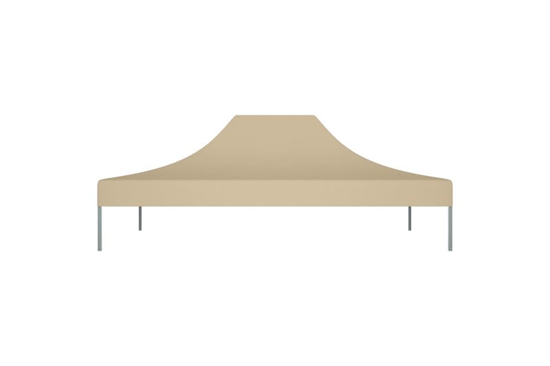 Tag til festtelt 4x3 m 270 g/m² beige - Beige - Havemøbler - Solafskærmning - Havepavilloner - Pavillontag