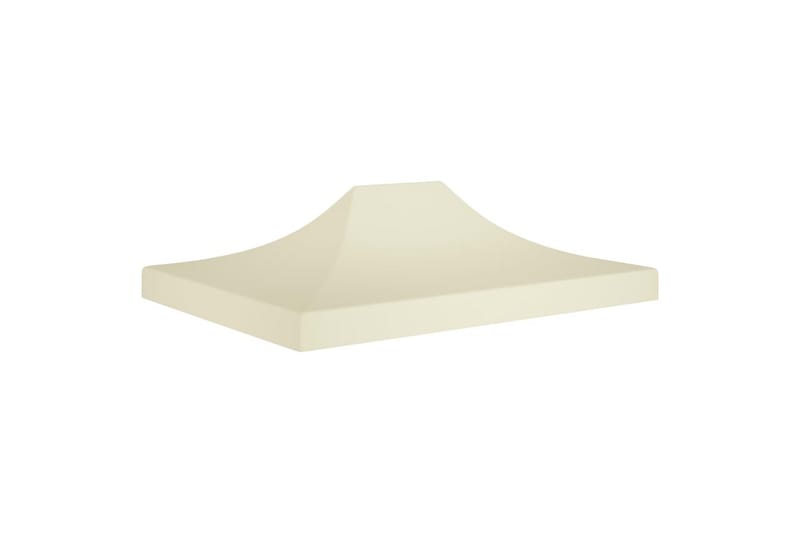 Tag til festtelt 4x3 m 270 g/m² cremefarvet - Creme - Havemøbler - Solafskærmning - Havepavilloner - Pavillontag