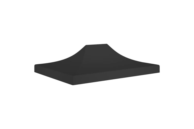 Tag til festtelt 4x3 m 270 g/m² sort - Sort - Havemøbler - Solafskærmning - Havepavilloner - Pavillontag