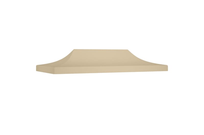Tag til festtelt 6x3 m 270 g/m² beige - Beige - Havemøbler - Solafskærmning - Havepavilloner - Pavillontag