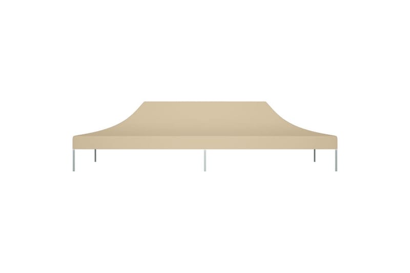 Tag til festtelt 6x3 m 270 g/m² beige - Beige - Havemøbler - Solafskærmning - Havepavilloner - Pavillontag
