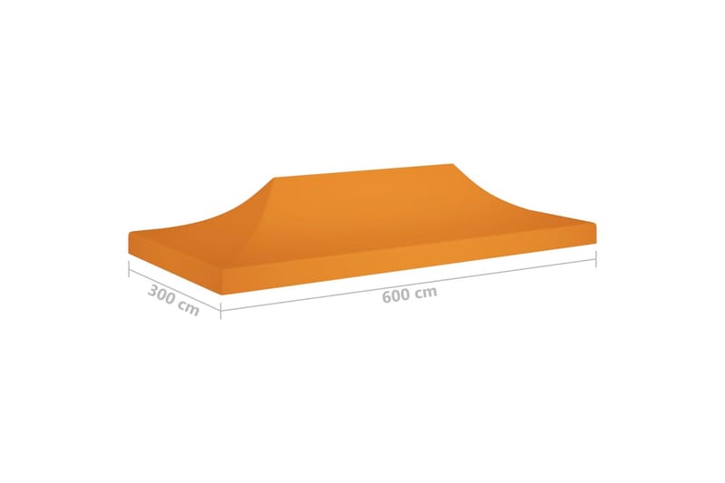 Tag til festtelt 6x3 m 270 g/m² orange - Orange - Pavillontag