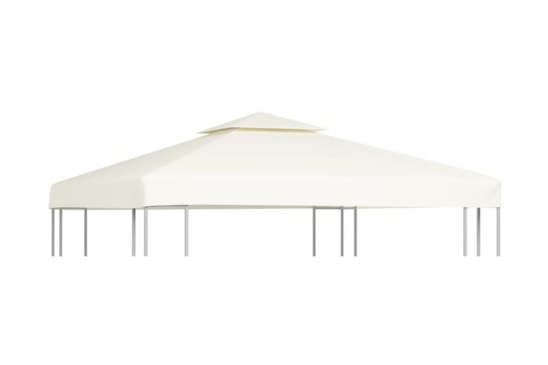 Udskiftningsbaldakin Til Havepavillon 310 G / M² 3X3 M - Hvid - Havemøbler - Solafskærmning - Havepavilloner - Pavillontag