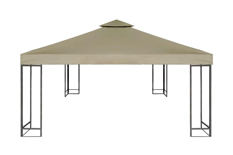 Udskiftningsbaldakin Til Havepavillon 310 G/M² Beige 3 X 3 M - Beige - Havemøbler - Solafskærmning - Havepavilloner - Pavillontag