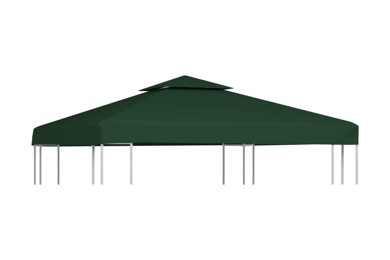 Udskiftningsbaldakin Til Havepavillon 310 G/M² Grøn 3 X 3 M - Grøn - Havemøbler - Solafskærmning - Havepavilloner - Pavillontag