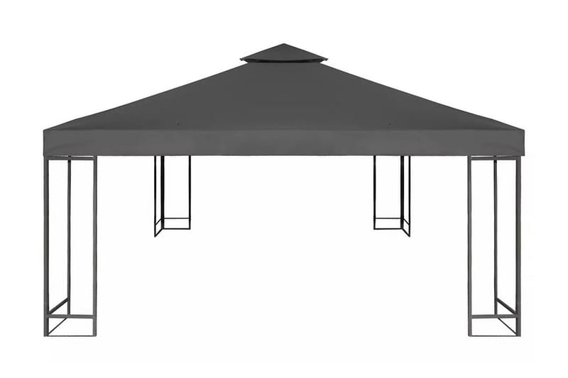Udskiftningstag Til Havepavillon 310 G/M² Mørkegrå 3 X 3 M - Grå - Havemøbler - Solafskærmning - Havepavilloner - Pavillontag