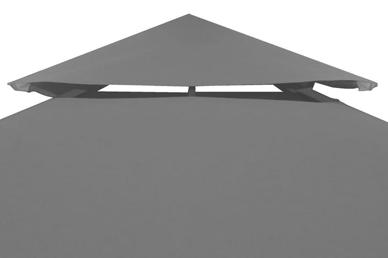 Udskiftningstag Til Havepavillon 310 G/M² Mørkegrå 3 X 3 M - Grå - Havemøbler - Solafskærmning - Havepavilloner - Pavillontag