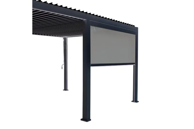 Mirador Alasvedettävä paviljongin seinä 3m Grå - Havemøbler - Solafskærmning - Havepavilloner - Pavillonvægge