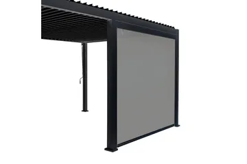 Mirador Alasvedettävä paviljongin seinä 3m Grå - Havemøbler - Solafskærmning - Havepavilloner - Pavillonvægge