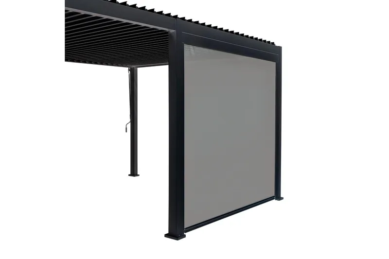 Mirador Alasvedettävä paviljongin seinä 3m Grå - Havemøbler - Solafskærmning - Havepavilloner - Pavillonvægge