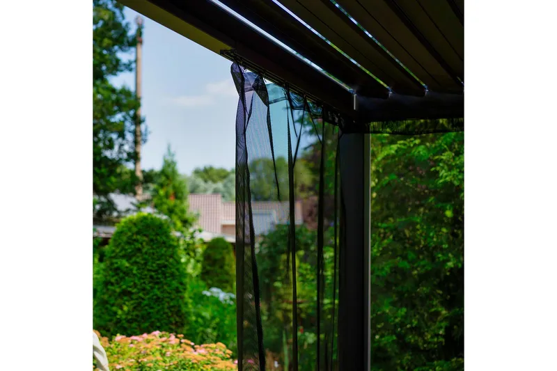 Myggenet til Pavilion Mirador 4 stk Sort - Havemøbler - Solafskærmning - Havepavilloner - Pavillonvægge