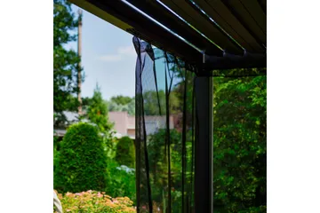 Myggenet til Pavilion Mirador 300x300 cm 4 stk Sort - Havemøbler - Solafskærmning - Havepavilloner - Pavillonvægge