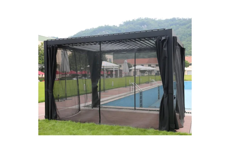 Myggenet til Pavilion Mirador 4 stk Sort, undefined