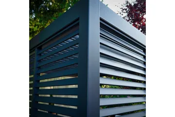 Pavillon væg Mirador 93x235  cm Mørkegrå aluminium - Havemøbler - Solafskærmning - Havepavilloner - Pavillonvægge