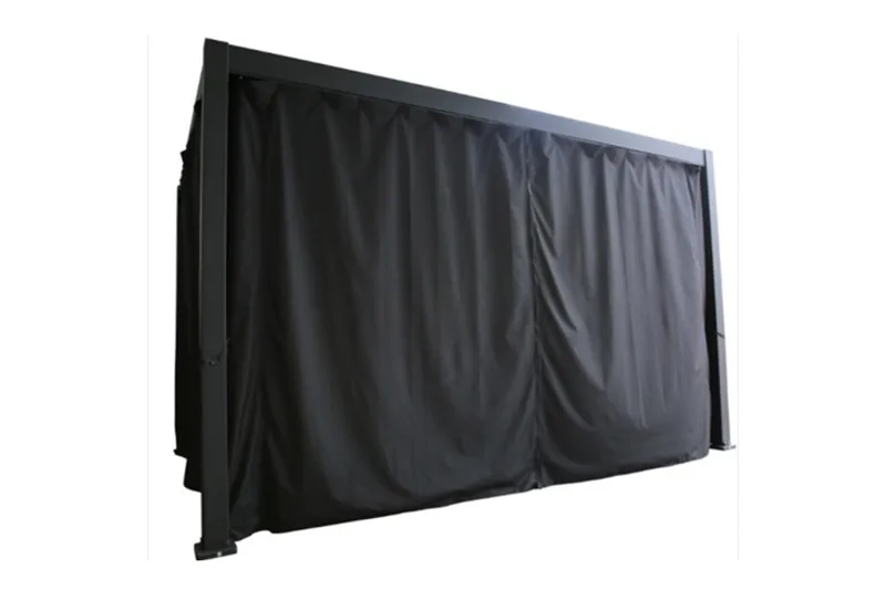 Sidevægge til Pavilion Mirador 300x400 cm 4 stk Sort - Havemøbler - Solafskærmning - Havepavilloner - Pavillonvægge