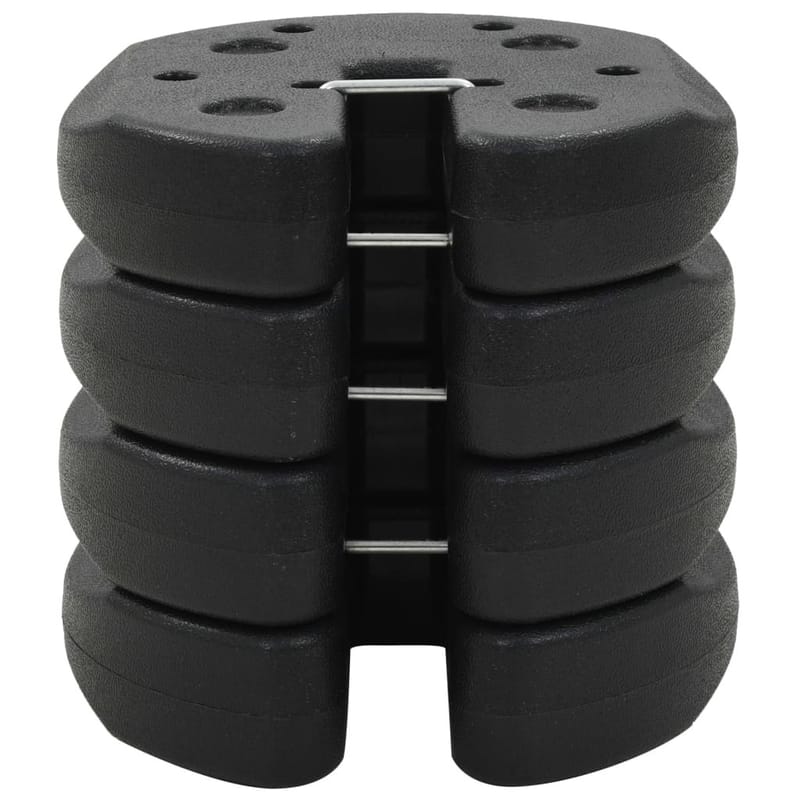 Pavillonvægte 4 Stk. Sort Beton 20 X 30 Mm - Sort - Havemøbler - Solafskærmning - Havepavilloner