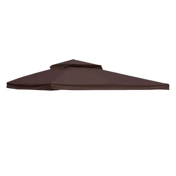 Roof Cover for Gazebo HOME4YOU - Brun - Havemøbler - Solafskærmning - Havepavilloner - Pavillontag