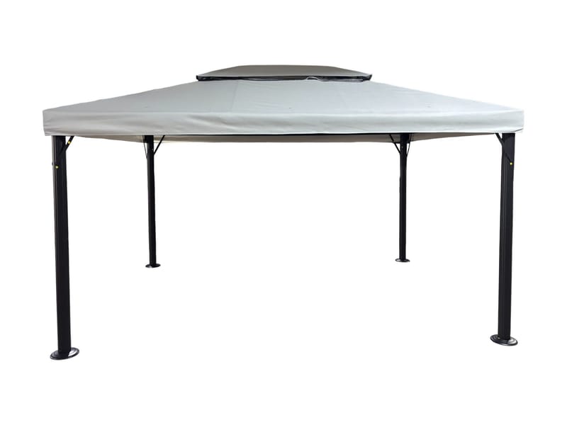 SUNSET Pavillon 3×4 m - Grå - Havemøbler - Solafskærmning - Havepavilloner - Komplet pavillon