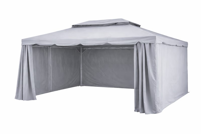 SUNSET Pavillon 3×4 m - Grå - Havemøbler - Solafskærmning - Havepavilloner - Komplet pavillon