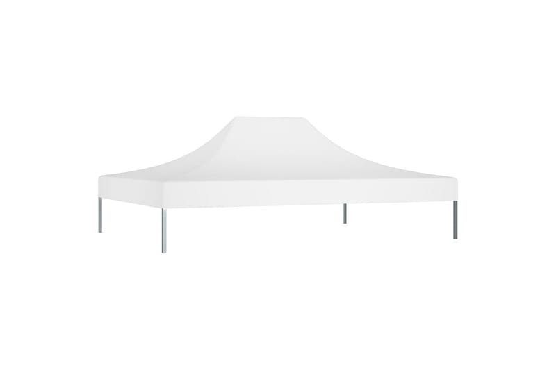 Tag til festtelt 4,5x3 m 270 g/m² hvid - Hvid - Havemøbler - Solafskærmning - Havepavilloner - Pavillontag