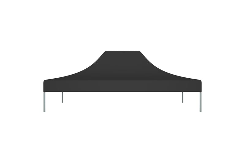 Tag til festtelt 4,5x3 m 270 g/m² sort - Sort - Havemøbler - Solafskærmning - Havepavilloner - Pavillontag