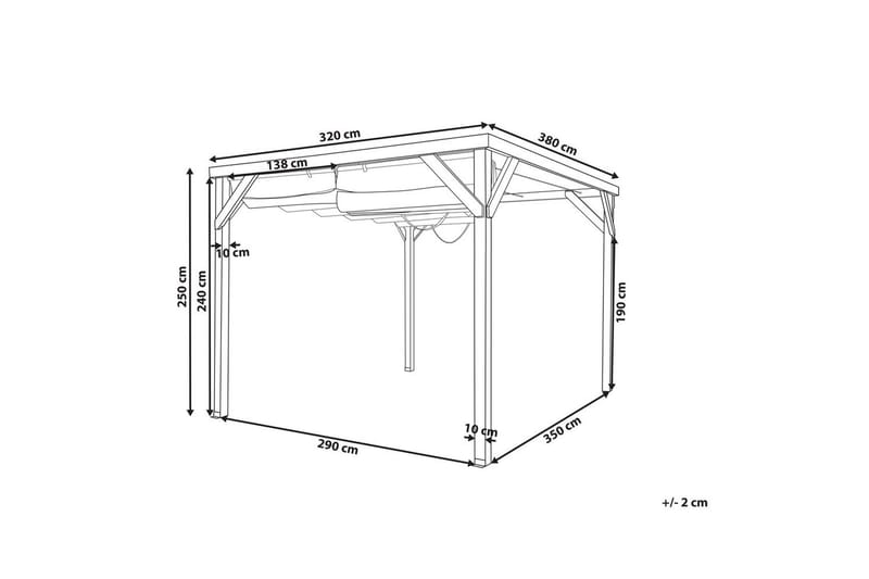 Havepergola Villarosa - Havemøbler - Solafskærmning - Pergola