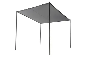 Havepergola Vimino - Grå, sort - Havemøbler - Solafskærmning - Pergola