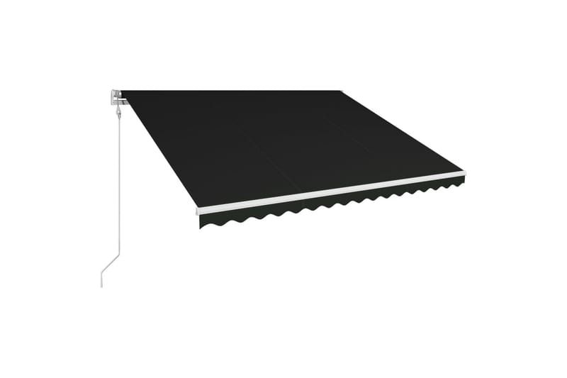 automatisk foldemarkise 450 x 300 cm antracitgrå - Grå - Balkonmarkise - Markiser - Terrassemarkise