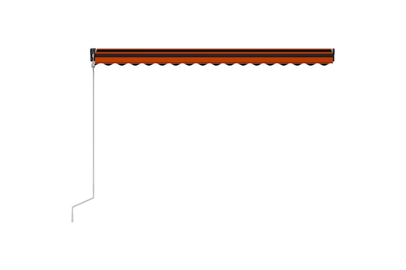 Automatisk Foldemarkise 450X300 cm Orange Og Brun - Vinduesmarkise - Markiser - Solbeskyttelse vindue