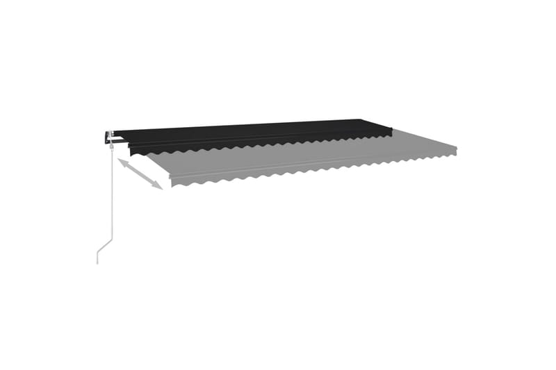 automatisk markise 600x350 cm antracitgrå - Antracit - Havemøbler - Solafskærmning - Markiser - Balkonmarkise