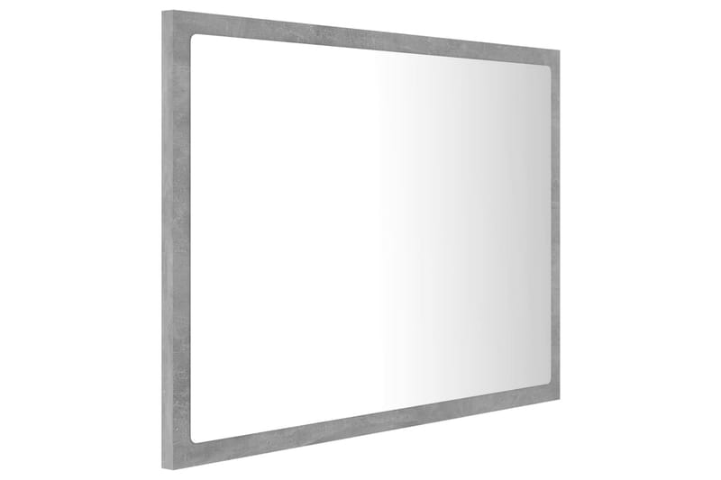 badeværelsesspejl 60x8,5x37 cm spånplade betongrå - Grå - Balkonmarkise - Markiser - Terrassemarkise