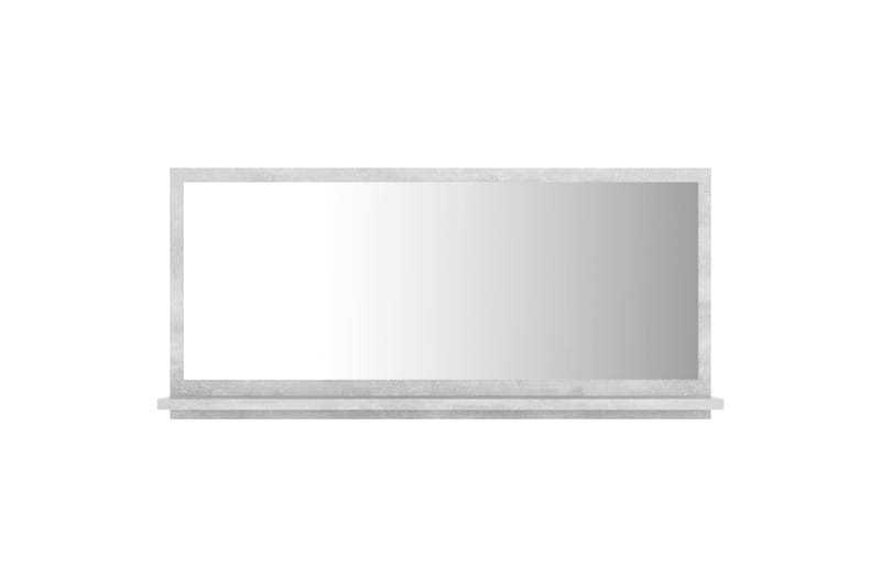 badeværelsesspejl 80x10,5x37 cm spånplade betongrå - Grå - Balkonmarkise - Markiser - Terrassemarkise